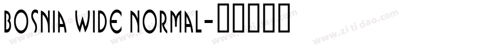 Bosnia Wide Normal字体转换
